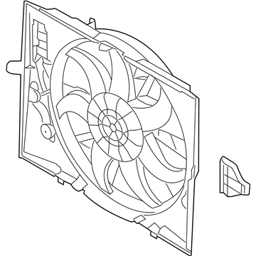 2007 BMW Alpina B7 Fan Shroud - 17427972142