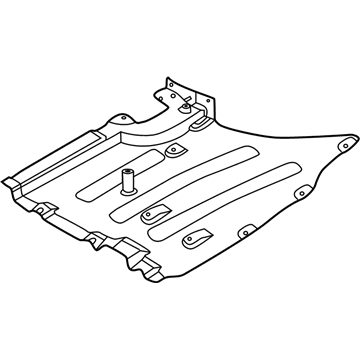 BMW 51717451141 UNDERSHIELD FOR TANK, LEFT