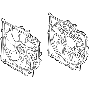 BMW X3 Radiator fan - 17113400022