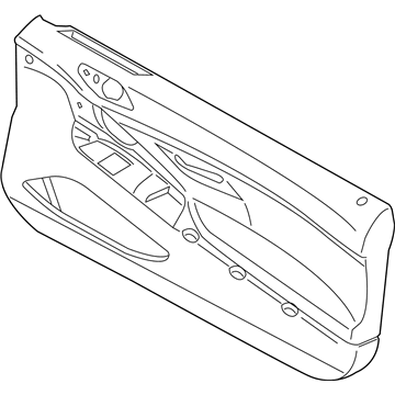 BMW 51417288515 Door Lining Leather Left