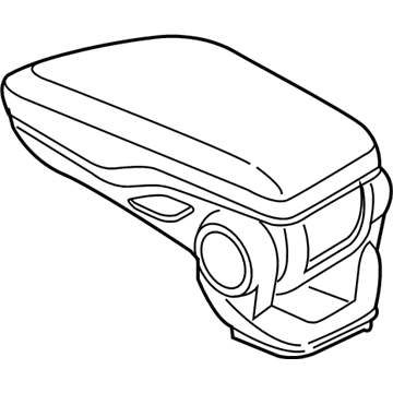 BMW 51168063811 Centre Armrest With Decorative Stitching