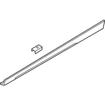 BMW 51777164796 Primed Right Door Sill Trim Panel