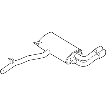 2011 BMW X3 Muffler - 18307646096