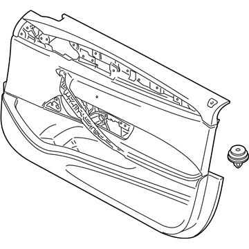 BMW 51417476805 Door Trim Panel, Front Left