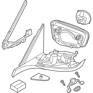 BMW 51167437142 Heated Outside Mirror, Memory Bus, Right