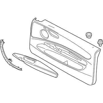 BMW 51417234298 Door Lining Leather Right
