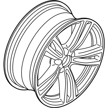 BMW 36117852494 Disc Wheel, Light Alloy, Orbitgrey