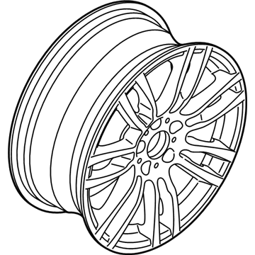 BMW 36117850021 Light Alloy Rim Ferricgrey