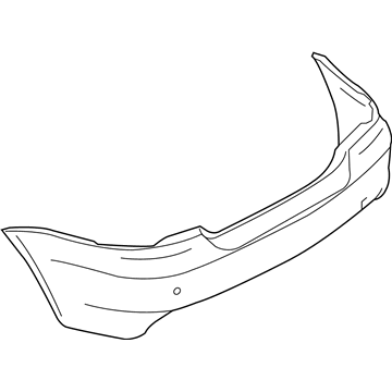 51127892597 BMW Bumper Panel Primed Rear Illustration 1 of 1