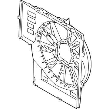 BMW X5 Fan Shroud - 17107524294