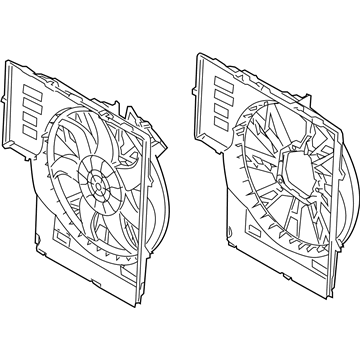 2006 BMW X5 Radiator fan - 17427521767