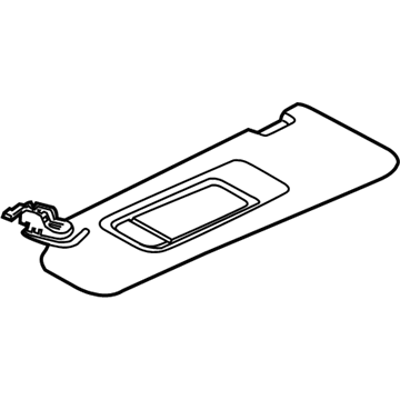 BMW 51168038165 Sun Visor With Label, Left