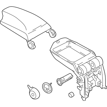 BMW 51169110488 Centre Arm Rest For Telephone