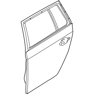 BMW 41527158501 Door, Rear Left