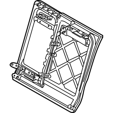 BMW 52207147497 Backrest Frame, Left