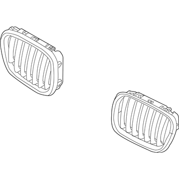 BMW 51137157687 Grille, Front, Left