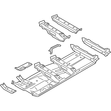 2019 BMW 750i xDrive Floor Pan - 41007401642