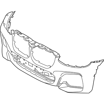 BMW 51118082474 TRIM COVER, BUMPER, PRIMED