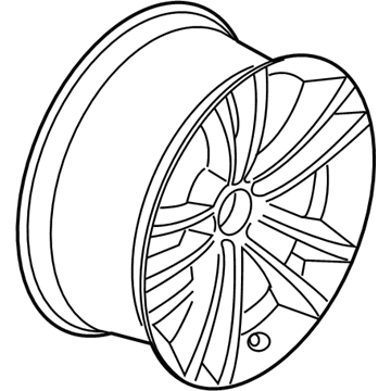 BMW 36106854679 Disc Wheel, Light Alloy, Bright-Turned