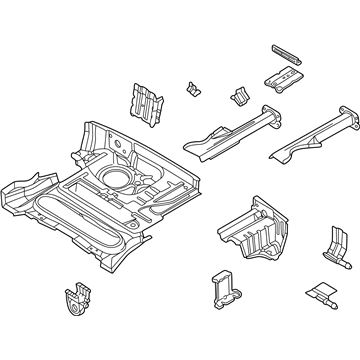 BMW 41122489960 Trunk Floor