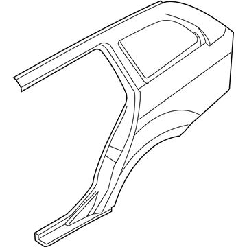 BMW 41217152664 Right Rear Side Panel