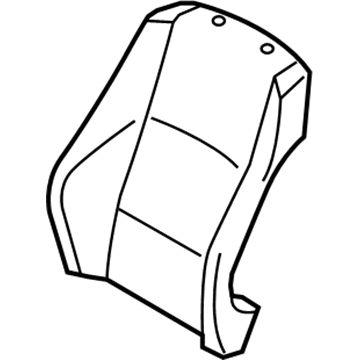 BMW 52109145701 Cover Backrest Vinyl Left