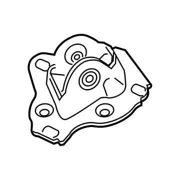 33326851581 BMW Bracket, Trailing Arm Left Illustration 1 of 1