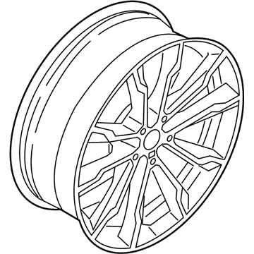 BMW 36118059722 DISK WHEEL, LIGHT ALLOY, IN