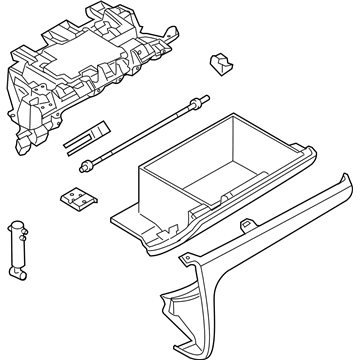 BMW 51169126832 Glove Box, Lockable