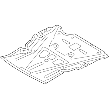 BMW 51758060137 Engine Compartment. Shielding With Air Guides