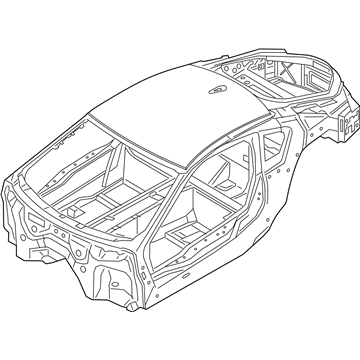 BMW 41002430981 Body Carcass With Vehicle Id Number