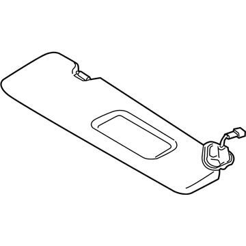 BMW 51167294697 Sun Visor With Label, Left