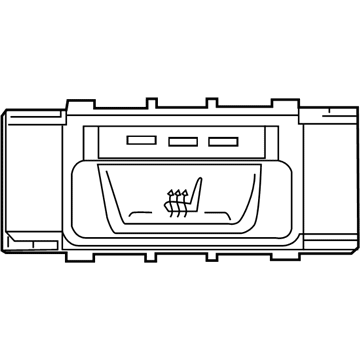 BMW 61319364672 Seat Heating Switch, Rear Right