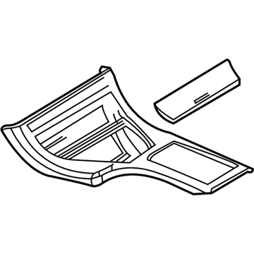 BMW 51168260837 Poplar Wood Cover, Centre Floor Console