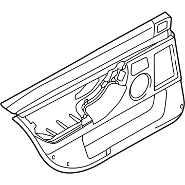 BMW 51428182197 Door Trim Panel, Rear, Left