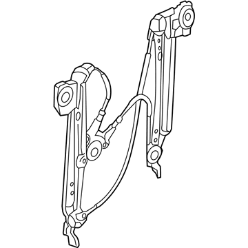 BMW 51357365257 Rear Left Window Regulator