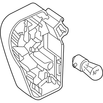 BMW 63217165844 Bulb Socket, Right