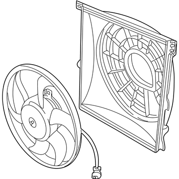 1994 BMW 318i Cooling Fan Assembly - 64508372039