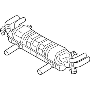 BMW 750i xDrive Exhaust Resonator - 18308635595