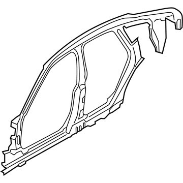 BMW 41007427487 Side Frame, Middle Left