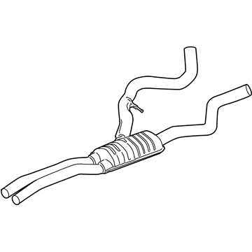 2008 BMW 335i Exhaust Resonator - 18307565541