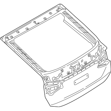 BMW 41007419932 Tailgate, Aluminium