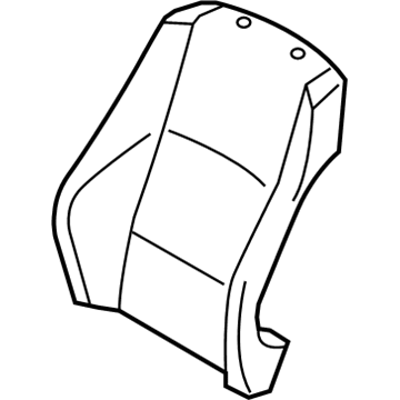 BMW 52109145662 Cover Backrest, Leather, Right