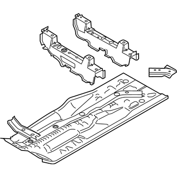 2019 BMW X4 Floor Pan - 41118498899