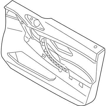 BMW 51417304288 Door Lining Leather Right