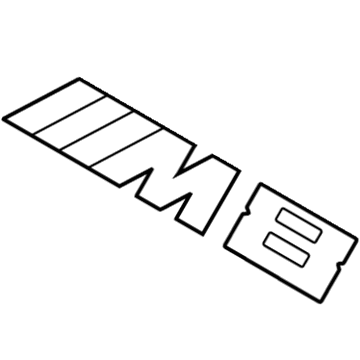 BMW M8 Emblem - 51148074838