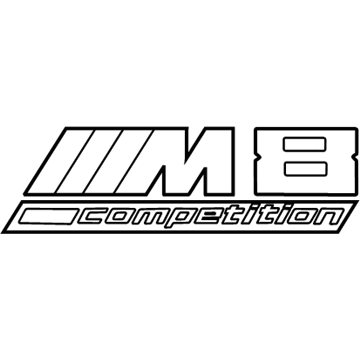 BMW M8 Emblem - 51148098328