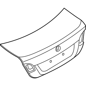 BMW 41627254428 Tailgate Without Hole For Lock Barrel