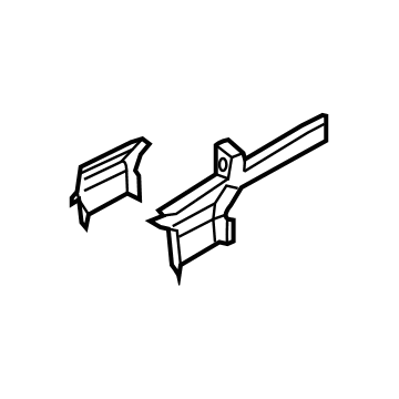 BMW 41007431368 Extension, Side Member, Bottom Right