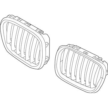 BMW 51137305589 Grille, Front, Left